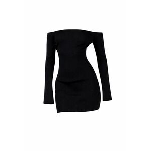 Princess Polly Parisa Mini Dress Black Size 8 NWT Off Shoulder $79